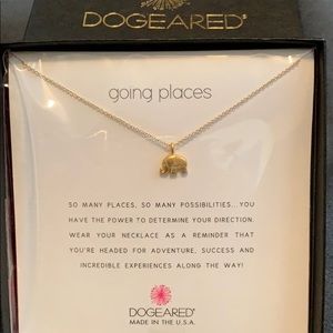 DOGEARED GOING PLACES! NECKLACE, GOLD DIPPED NWT